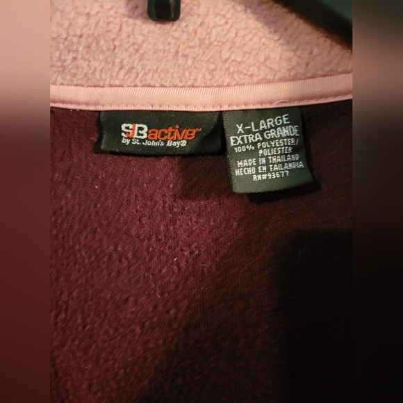 St. John's Bay Active Fleece Pullover- Women's Size Extra Large, Quarter Zip - Picture 2 of 5